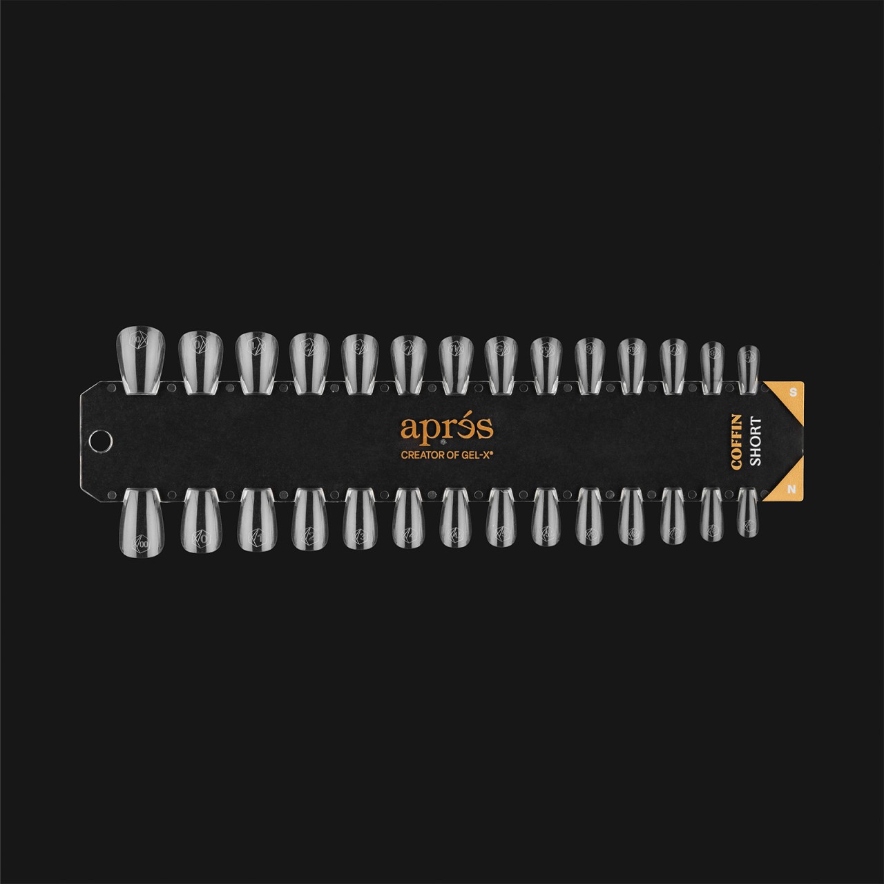  Gel-X Tip Swatch: Natural/Sculpted Coffin Short