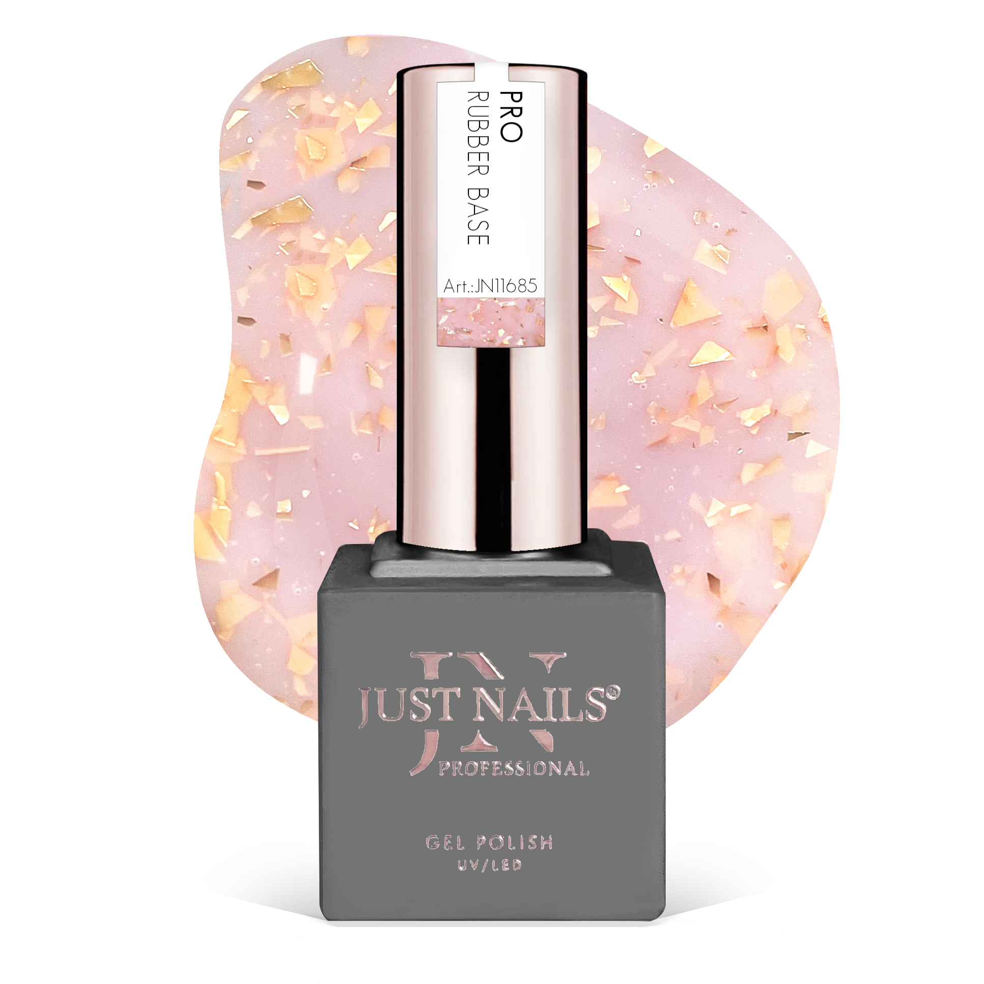 JUSTNAILS Pro Rubber BASE Fairy Crush - 12 - Hybrid Soak-off