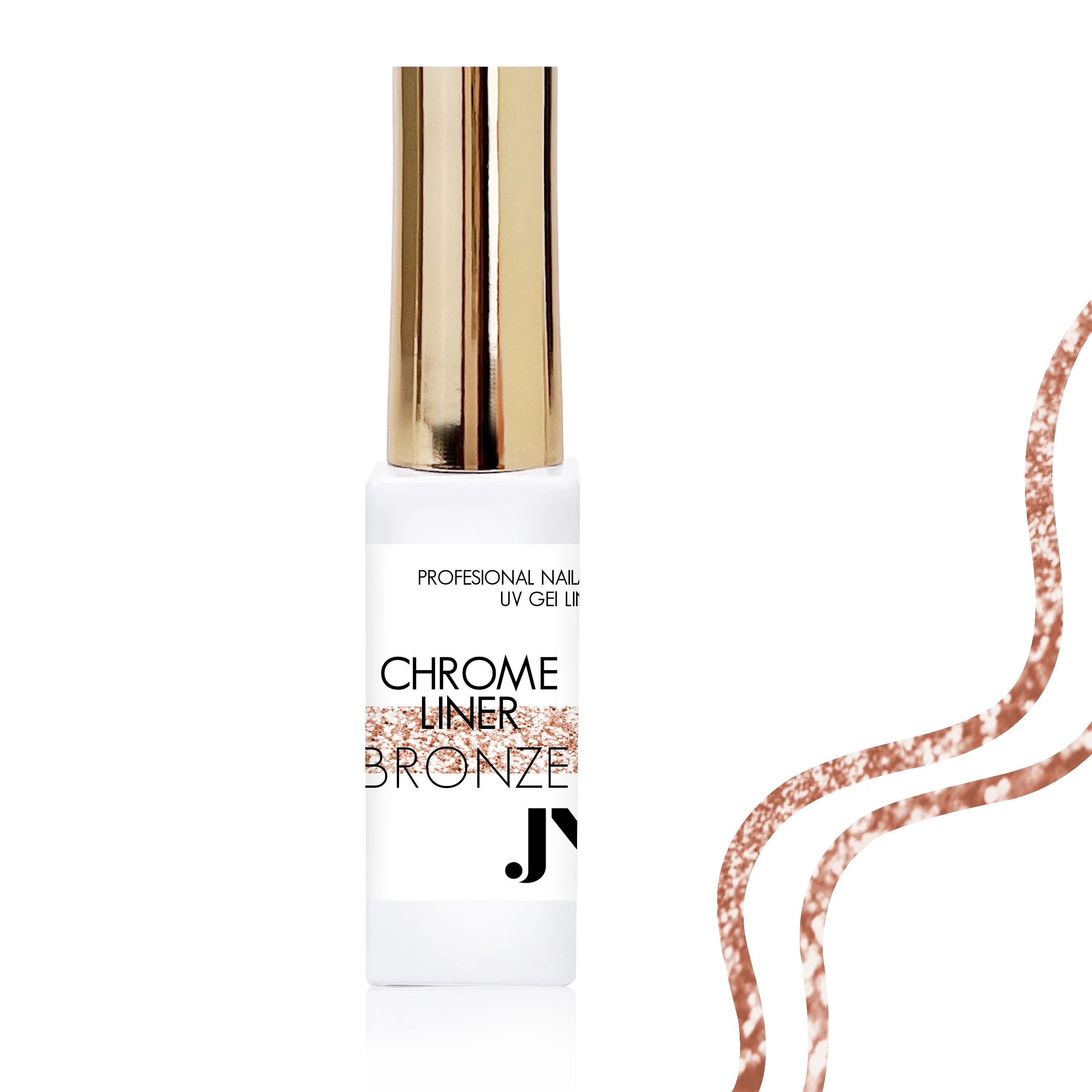 JUSTNAILS Nailart Liner Gel - Chrome Bronze