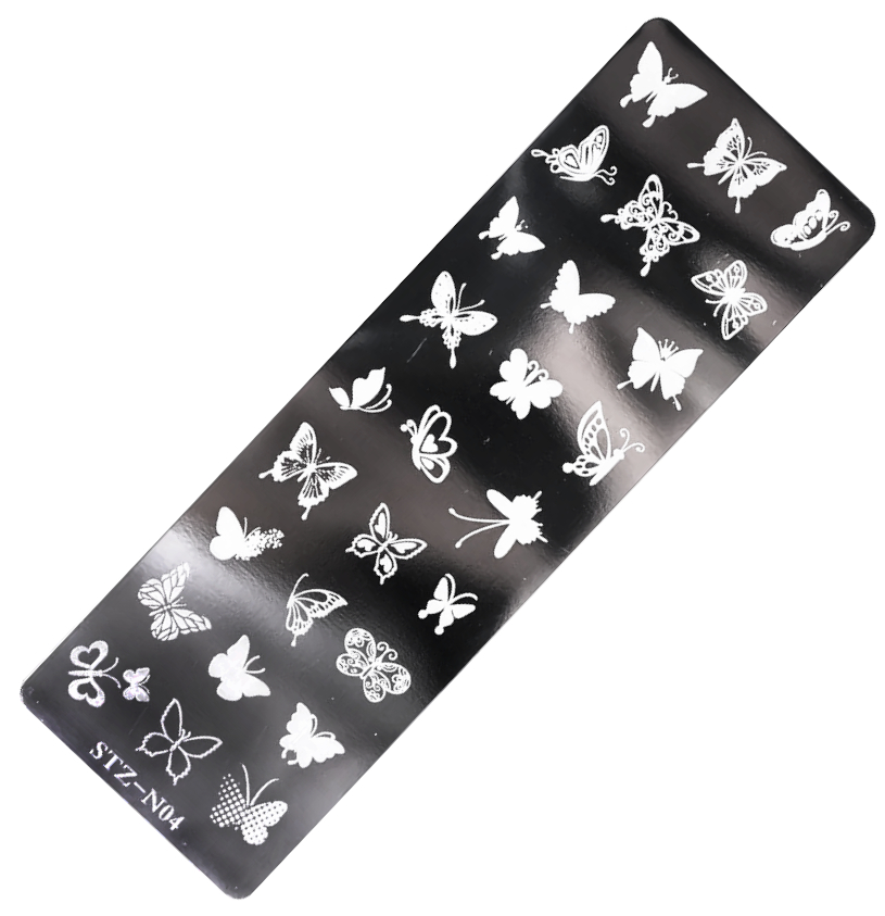 JUSTNAILS Stamping Platte - Butterfly 04