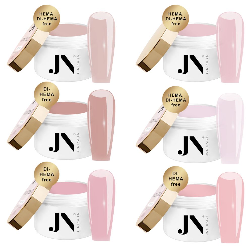 JUSTNAILS Honey FLUID No File Bundle regular & thick 03 6x 15ml