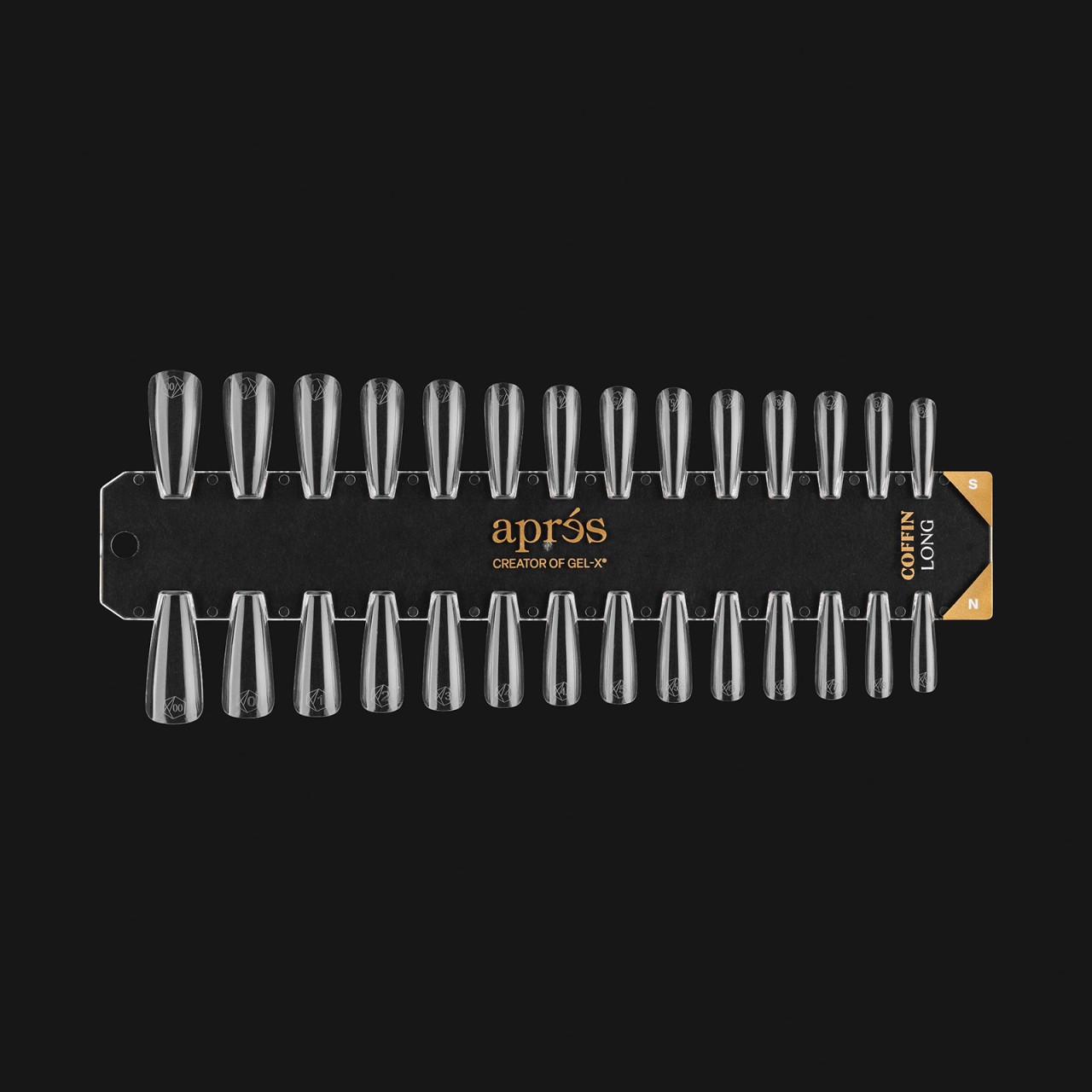  Gel-X Tip Swatch: Natural/Sculpted Coffin Long