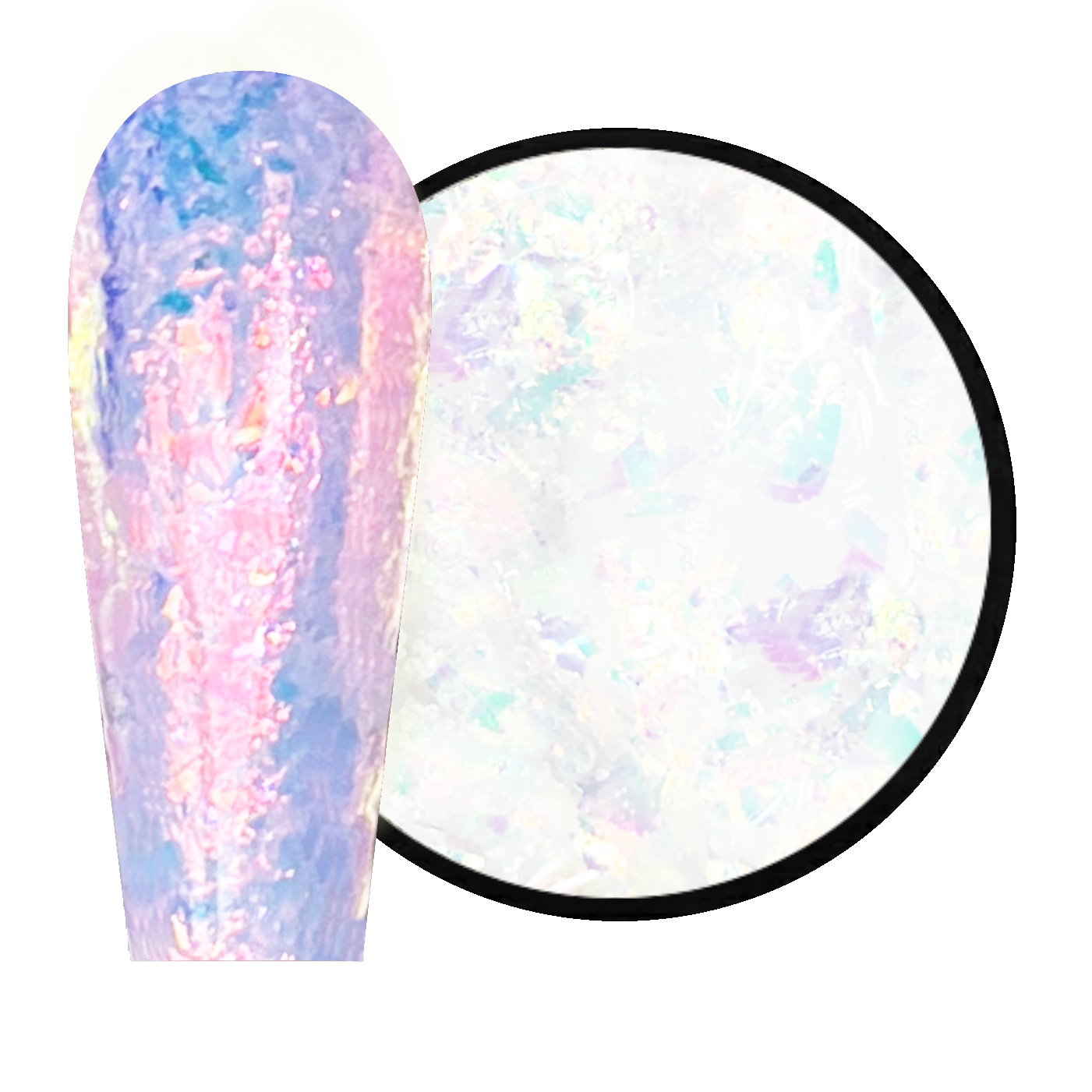 JUSTNAILS Mermaid Crushed Flakes No.7