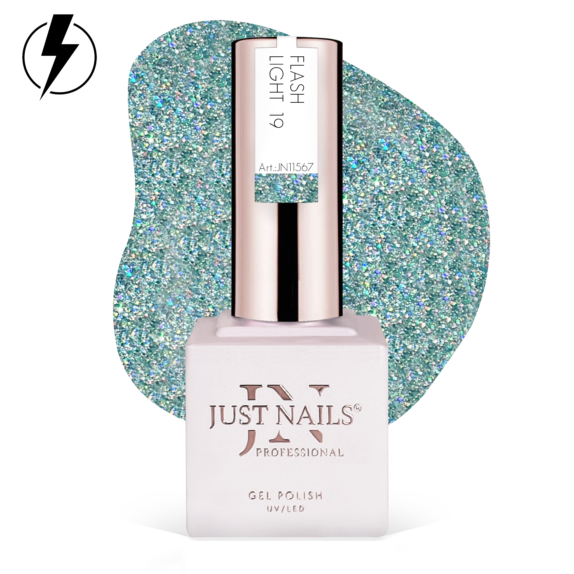 JUSTNAILS Gel Polish Color - Flash Light 19 - Soak-off