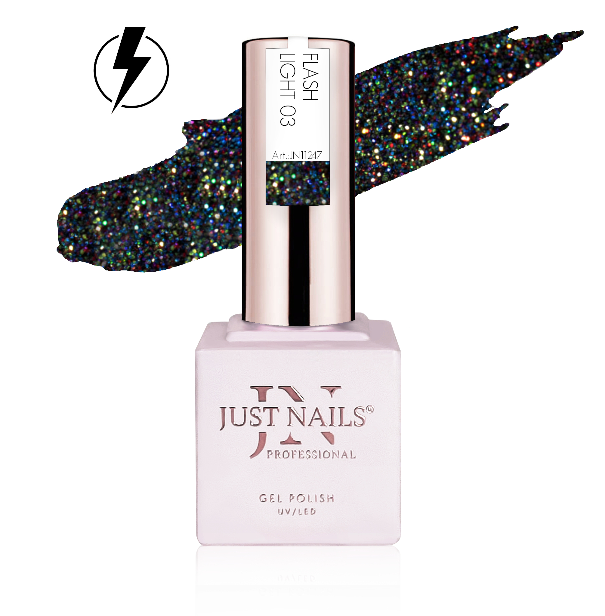 JUSTNAILS Gel Polish Color - Flash Light 03 - Soak-off