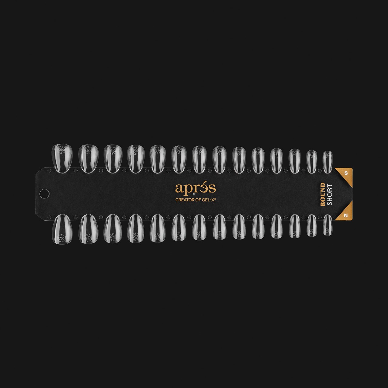  Gel-X Tip Swatch: Natural/Sculpted Round Short