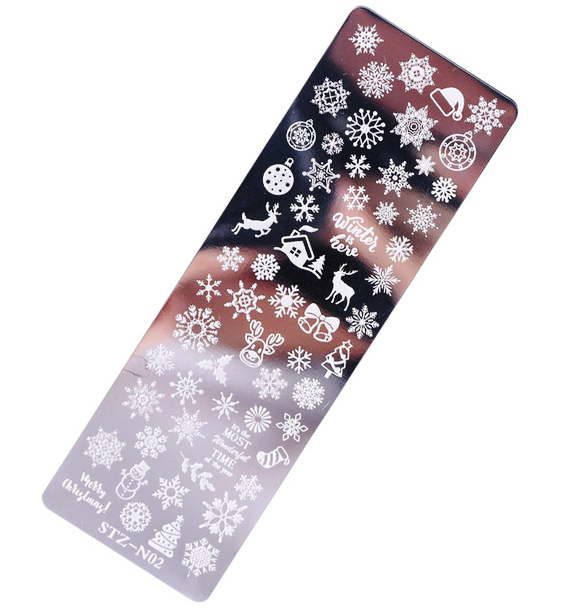 JUSTNAILS Stamping Platte - Christmas 01